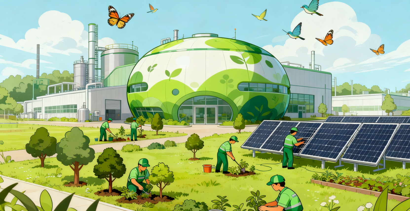 绿色工厂与零碳工厂的区别——绿色是基础，零碳是未来